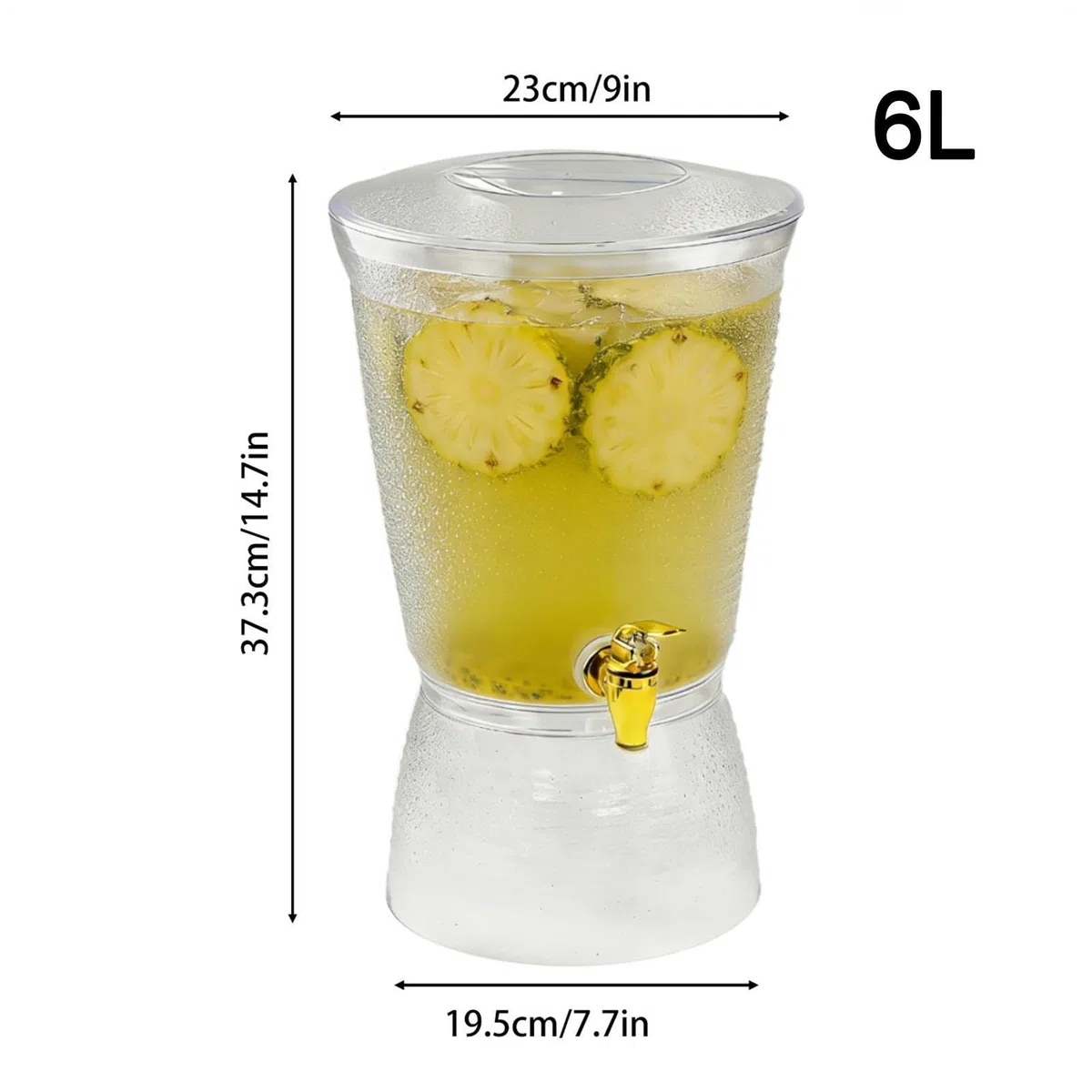Dispensadores de Bebidas para | 6L Recipiente para Bebidas Frías,Dispensador de Cerveza Fría - para, Bodas, Picnics, Oficina, Hogar, Restaurante, Cafetería, Cumpleaños, Barbacoa, Mujeres,