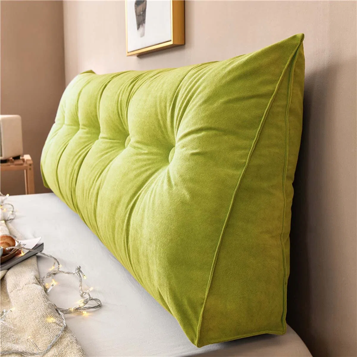 Almohada de cuña para leer y descansar, cojín de apoyo lumbar para cintura y espalda, sofá suave, cojín de posicionamiento grande, 80 x 50 x 20 cm