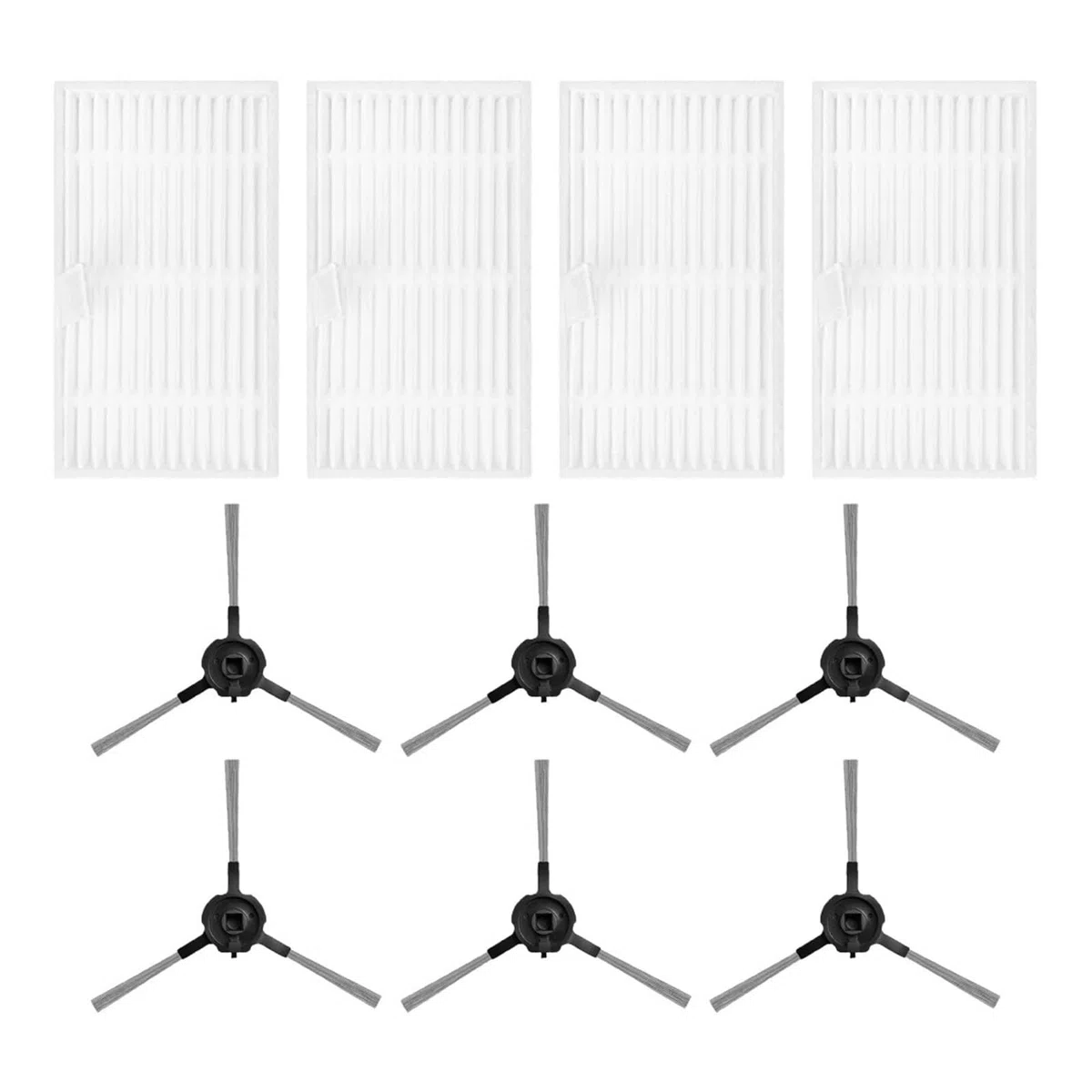 Filtro HEPA de Cepillo Lateral Compatible con Piezas Recambio aspiradora Robot W7 W9 W11 W15