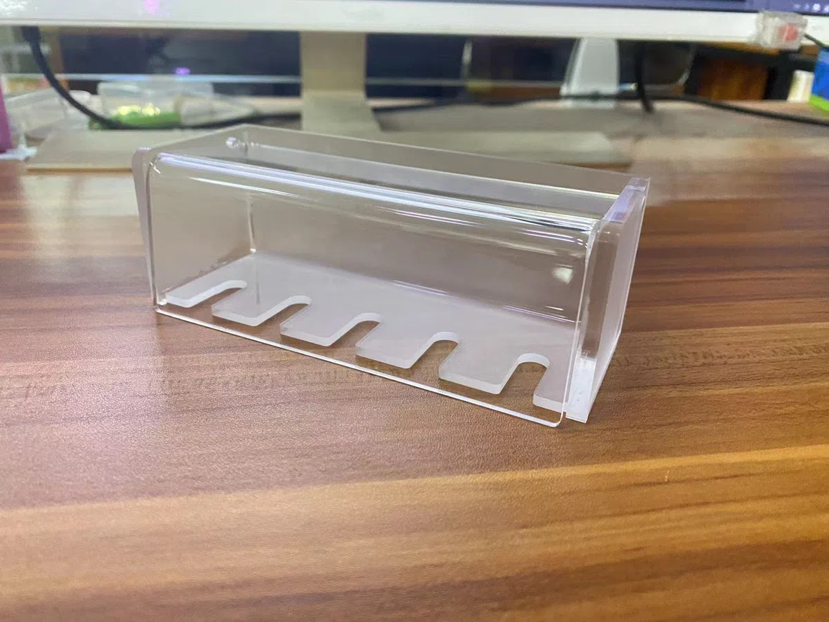 Soporte para cepillo de dientes de pared con 5 ranuras, organizador de almacenamiento autoadhesivo para ducha, colgador de cepillos de dientes para baño, botiquín, dormitorio (escarchado)