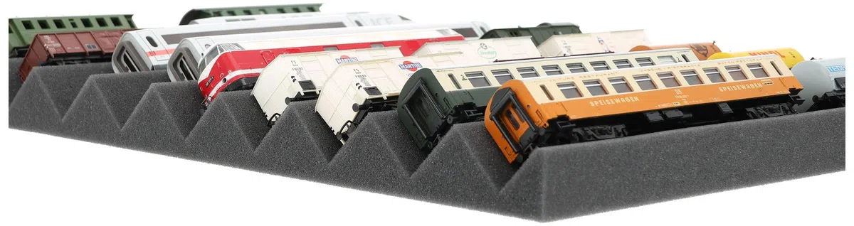 Feldherr EUMFJLA01 Zugliege - H0 Gauge - 9 compartments for Model Railway locomotives, Wagons and Vehicles, Amount:2 pcs.