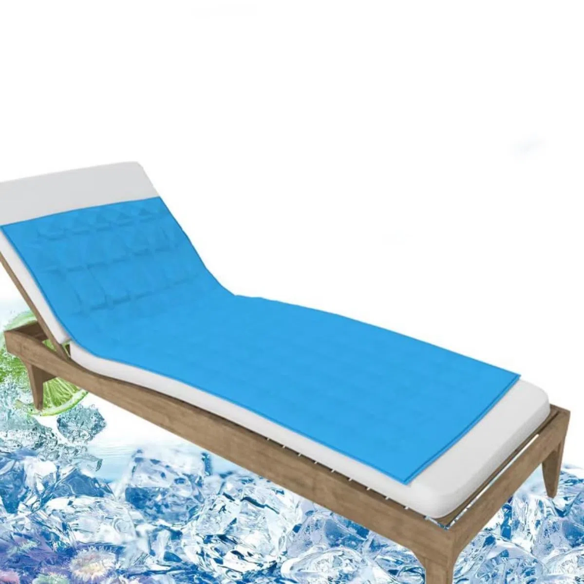 FFTT Pro Alfombrilla de Gel de Enfriamiento para Adultos, Almohada de Enfriamiento para Humanos, para Sudoración Nocturna y Mejora de la Calidad del Sueño, Funda de Cama Individual, Topper de Colchón