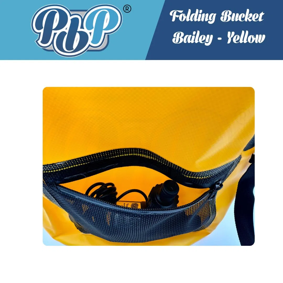 PBP Beaplumber Handy Folding Products - Cubo plegable (30 L, color amarillo)