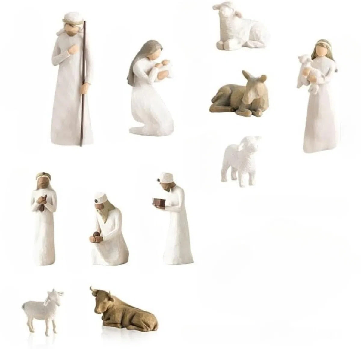 Figuras de Navidad,Nacimiento Belen Navidad,Nacimiento Sagrada FamiliaDecoración,Figuras Navidad,Belen Navidad,Juego Figuras Belén Resina,Ideal para decoración del hogar o del jardín