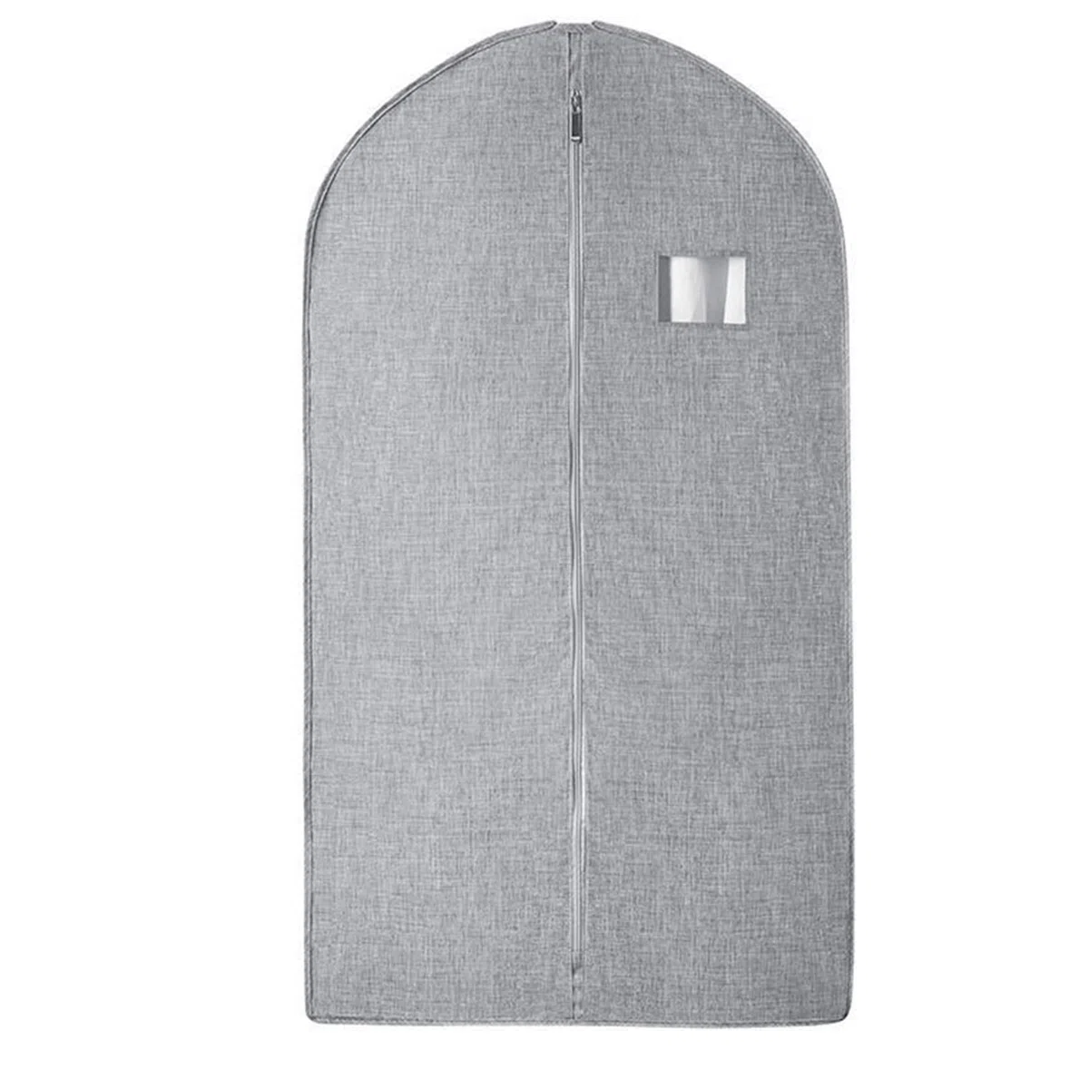 Fundas para Ropa con Cremallera, Bolsas para Ropa Transpirables y Saludables a Prueba de Polvo, Paquete de 2, Fundas para Trajes Lavables, Bolsas Protectoras para Colgar para Guardarropa, Gris O