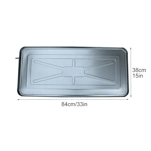 Bandeja de goteo de aire acondicionado para exteriores con tubo de drenaje y kit de instalación, evita daños por agua, fácil instalación, solución duradera para unidades de aire acondicionado