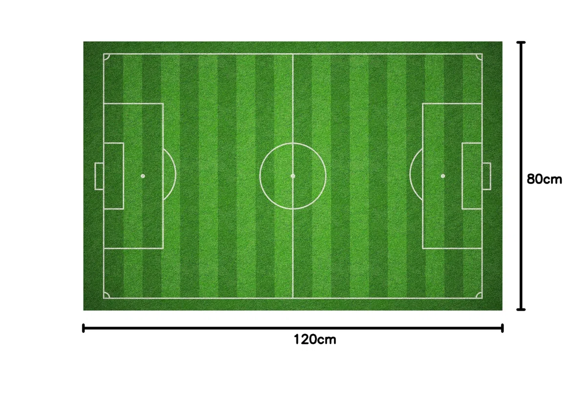 Oedim Alfombra Infantil Dormitorio niños Futbol PVC 80x120cm |Alfombras Infantiles | Esterillo Infantil PVC|Suelo vinilico para niños|