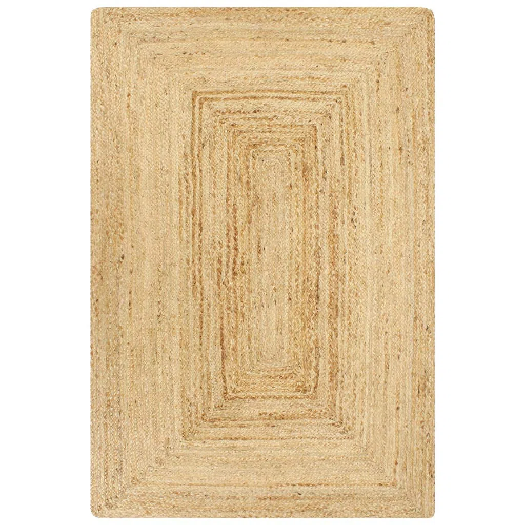 vidaXL Alfombra Hecha a Mano de Yute Natural Decoración Casa Hogar Salón Comedor Moquetas Tapiz Felpudo Estera Habitaciones Cubresuelo 80x160 cm