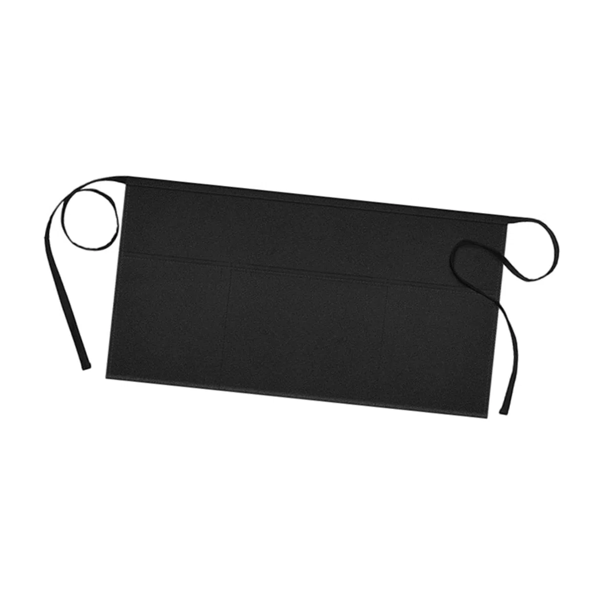 Delantal Corto Lavable de Cintura Baja para Camareras de Restaurantes, Salones de Belleza Y Otros Establecimientos, Negro, tal como se describe