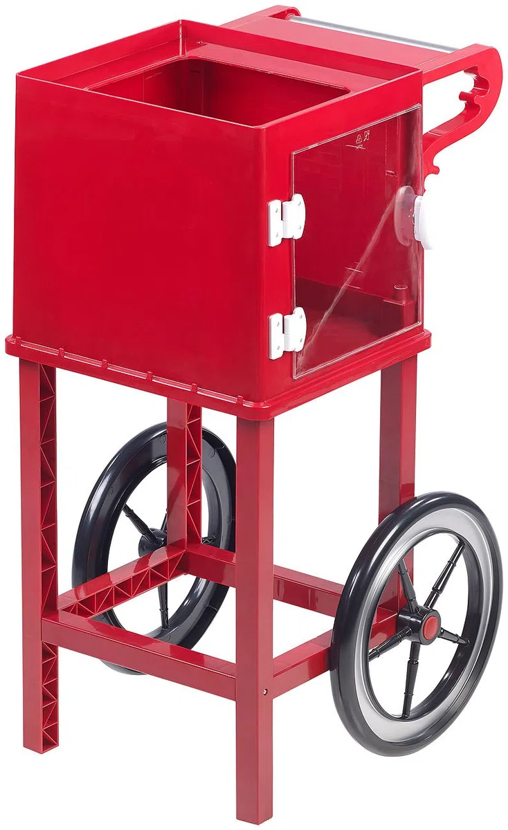 Carro de estilo retro para máquina de palomitas "Movie", rojo