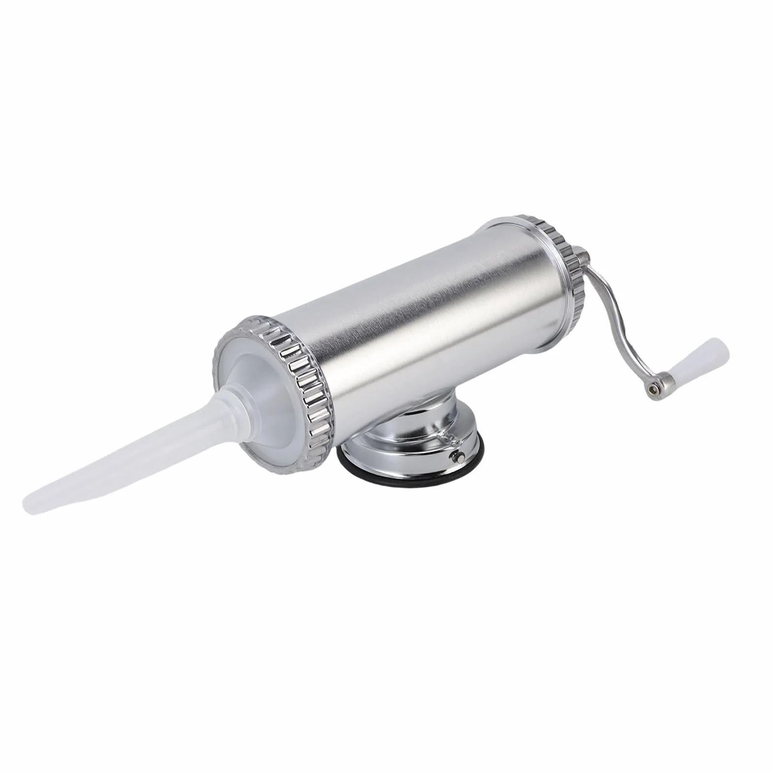 KIMISS Embutidora Manual de Salchichas de Acero Inoxidable | Máquina Llenadora de Carne Compacta para Uso Doméstico y Comercial, Eficiente y Ajustable (S 22,5 cm/8,86 pulgadas de diámetro)