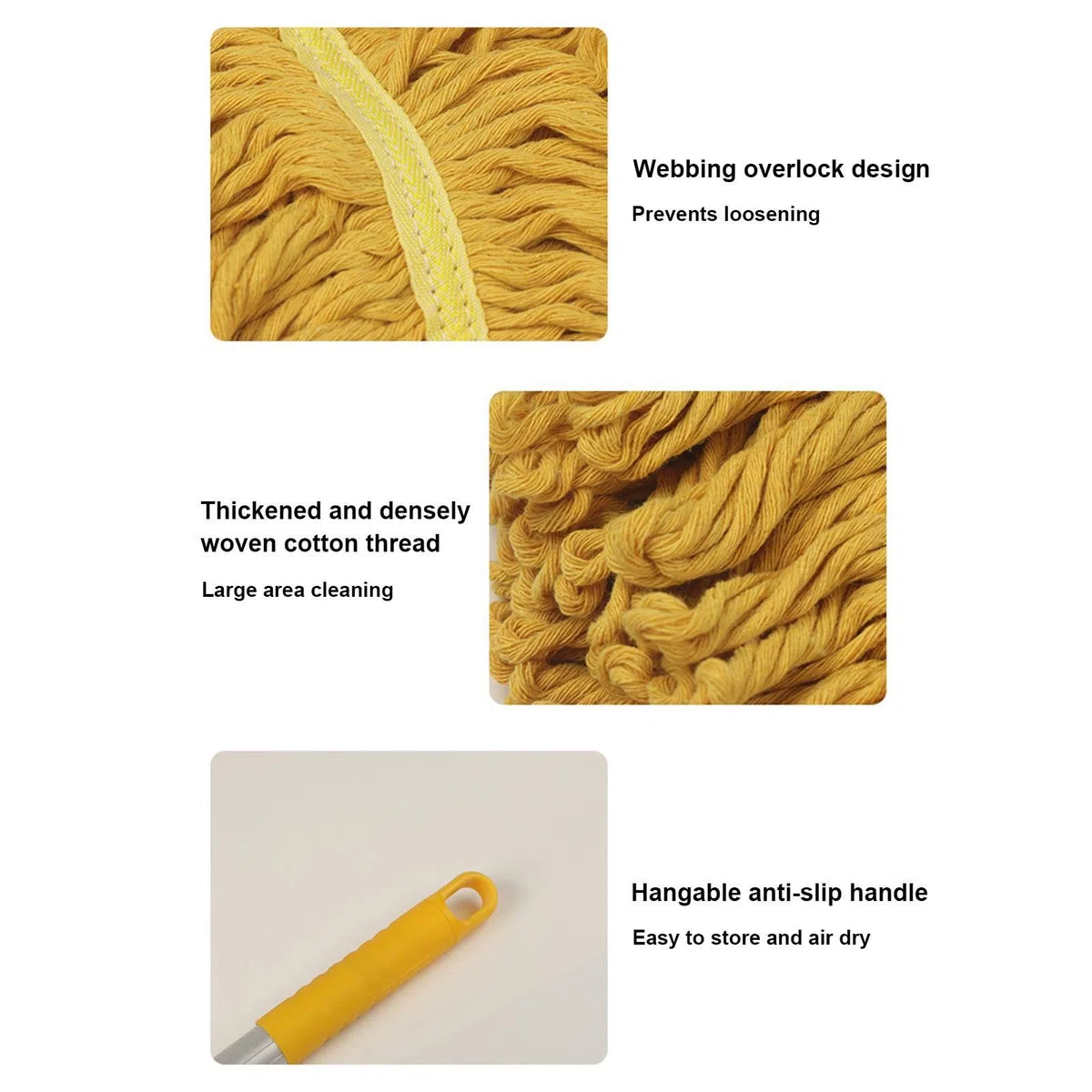 Fregona de limpiadora Paño barredor Reutilizable de Cuatro Secciones | Mopas Para Limpieza De Suelos para polvo madera parquet hogar baño cocina salón dormitorio y