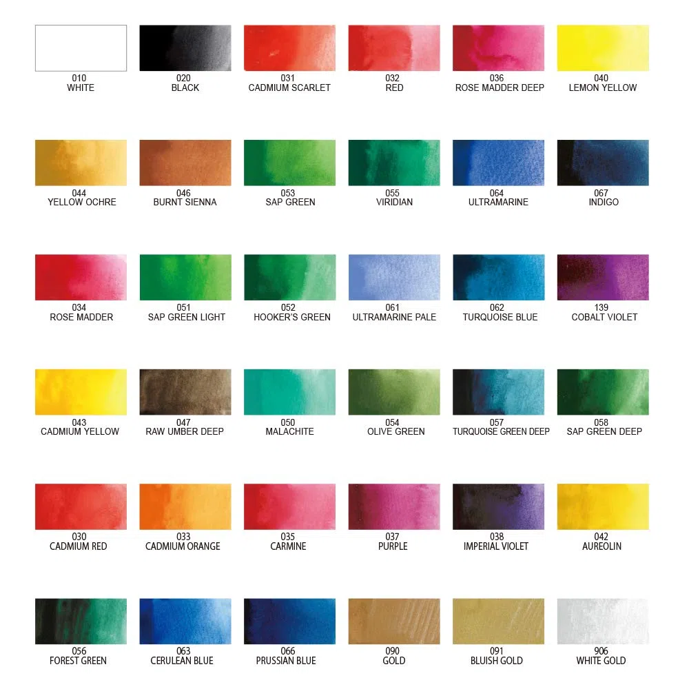 Kuretake MC20/36V - Pinturas, 36 Colores