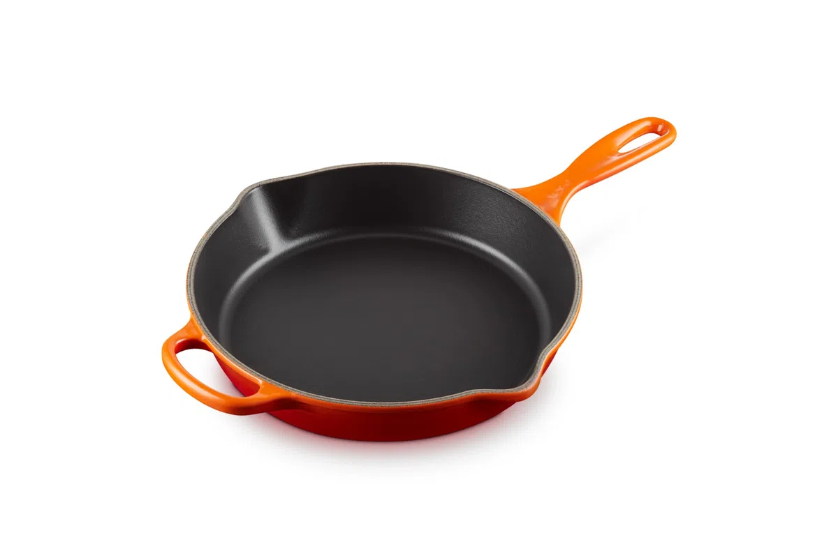 Le Creuset Sartén skillet alta de hierro fundido, 26 cm, 2 litros, Volcanico, 20187260900422