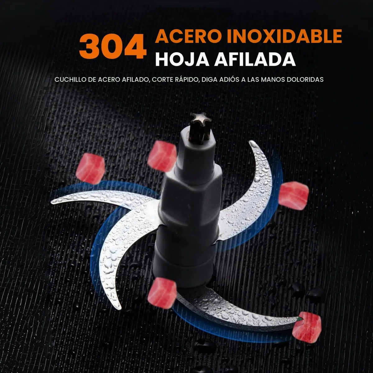 Picadora De Carne Eléctrica Helicóptero 6L, Gran Capacidad 3 Engranajes Disponibles, Potente Motor De Cobre 1500W, Procesador De Alimentos De Acero Inoxidable, Para Uso Comercial O Doméstico
