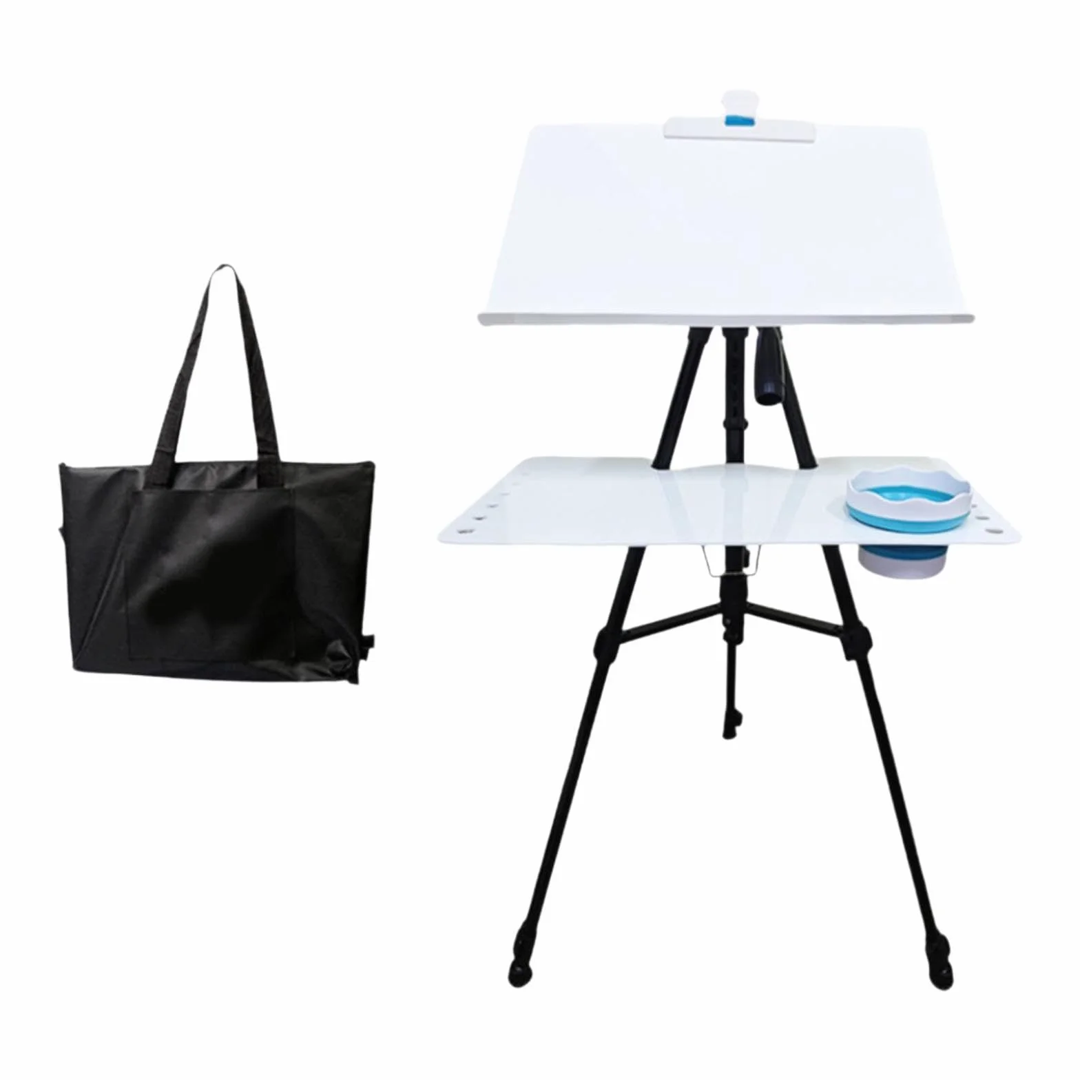 Juego de Metal para Pintar con Trípode Resistente. Caballete de Acuarela Plegable, Práctico Y Multiusos.