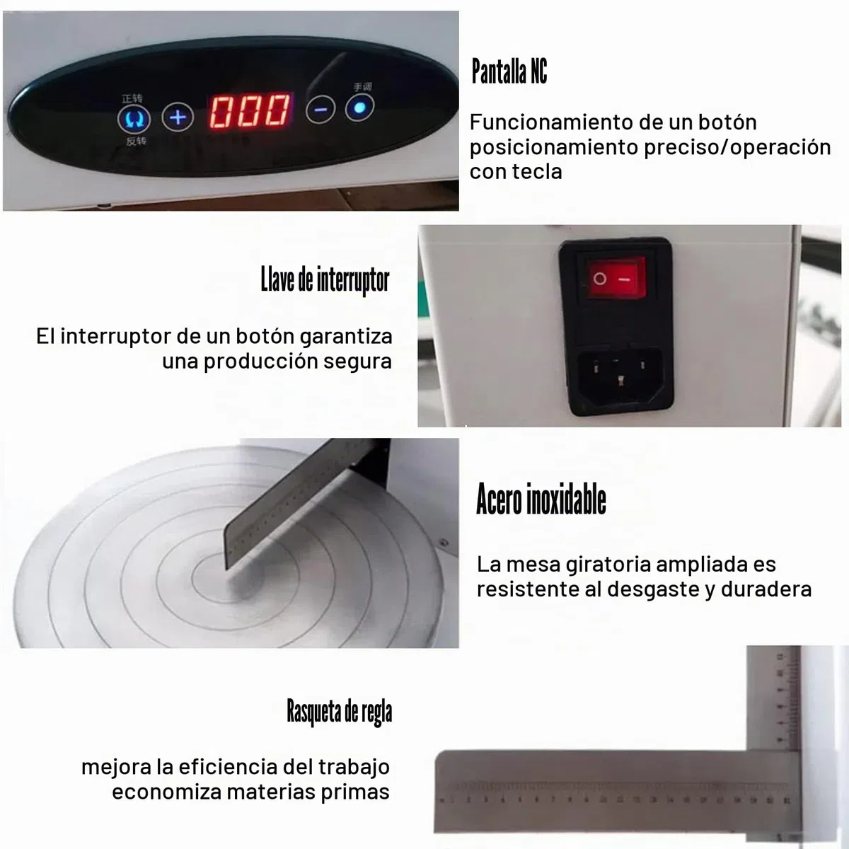 Máquina Semiautomática Formación Hielo para Tartas Cumpleaños, Nivelador Tartas, Esparcidor Decoración Crema, Máquina Alisadora, Raspador Tartas Ajustable 4 A 12 Pulgadas