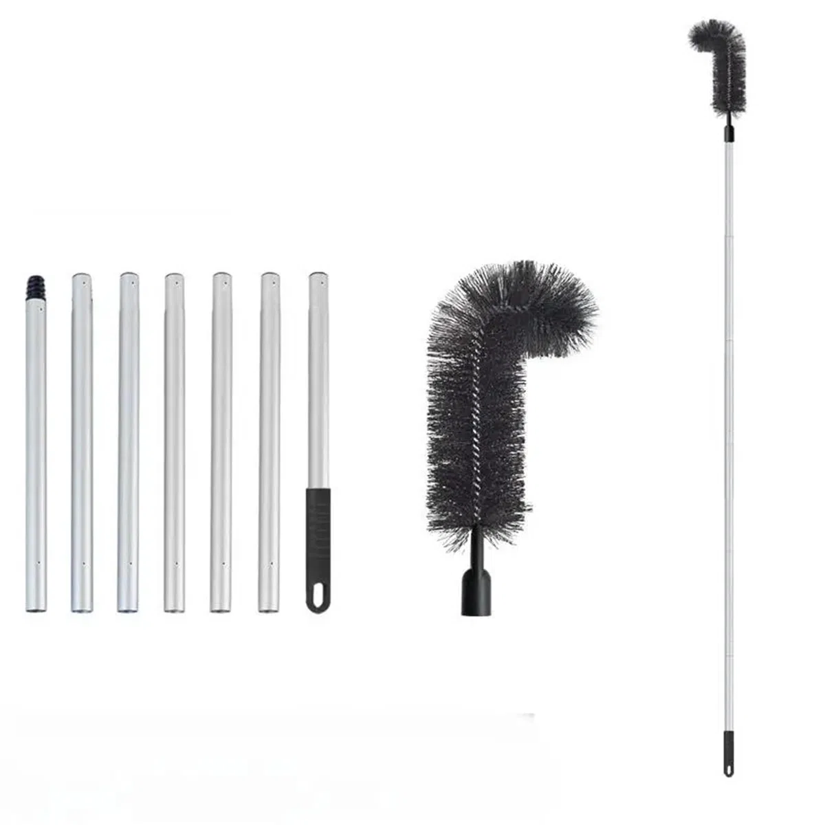 Cepillo telescópico for Quitar escombros, Hojas, Ramas y techos. para Telarañas(8 Pole)