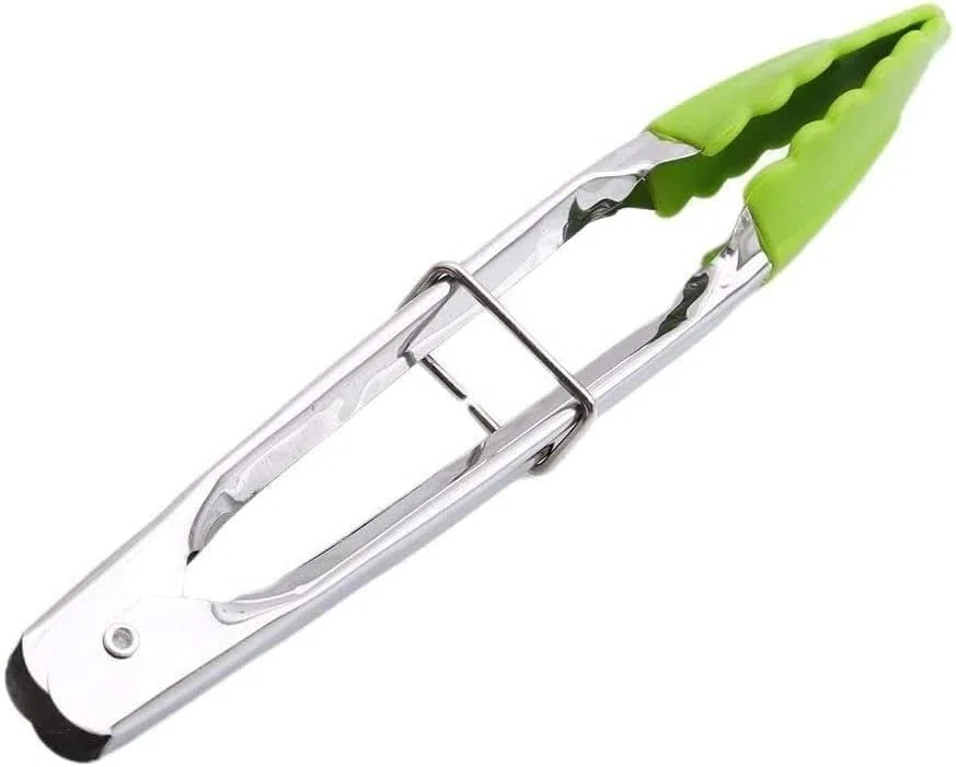 pinzas, Alicates de cocina silicona acero inoxidable primera calidad, color verde
