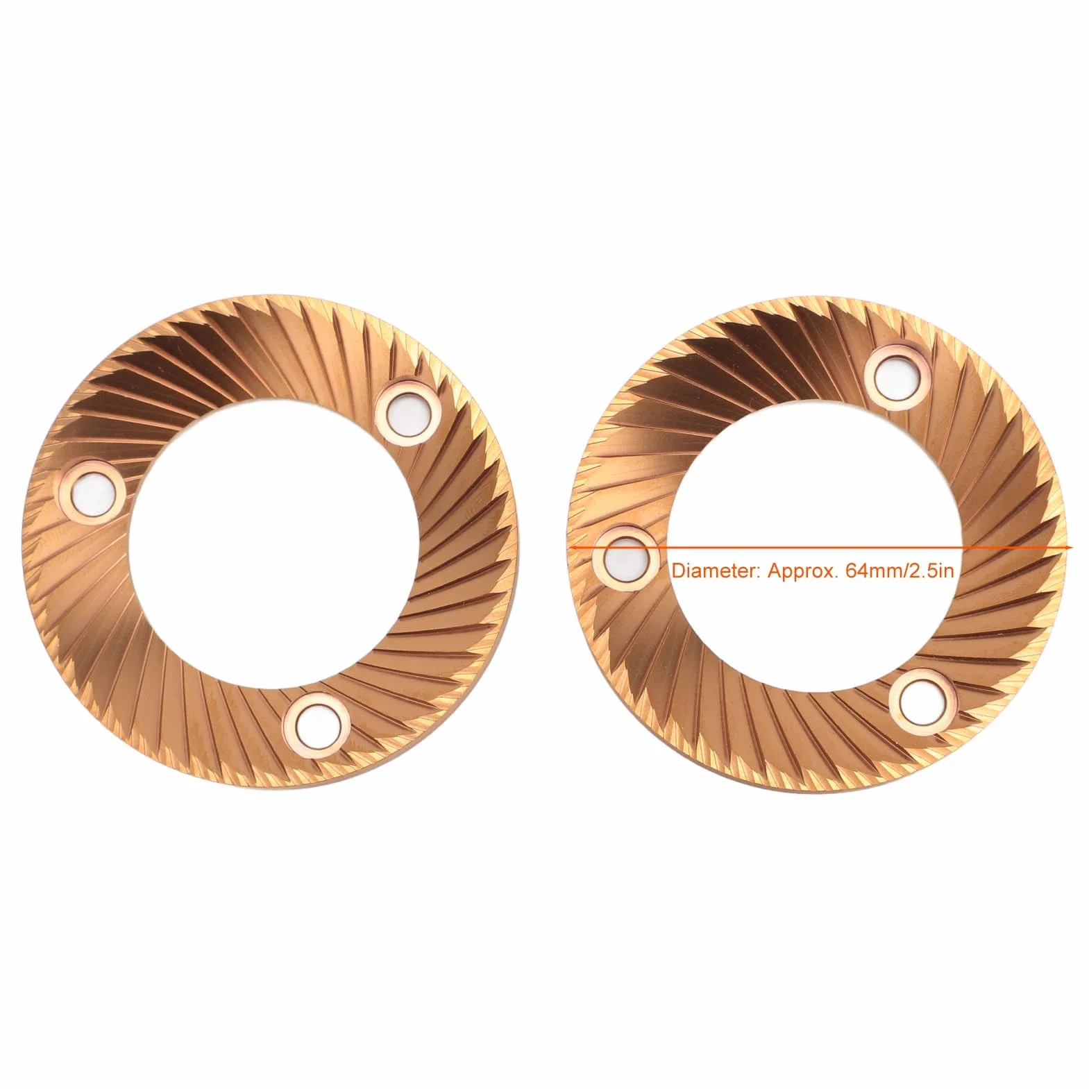 2 piezas de fresa plana para espresso de 64 mm, piezas de máquina de espresso, fresas de molino de café manuales de repuesto, fresa de molienda para espresso para DF64 DF64P DF64E