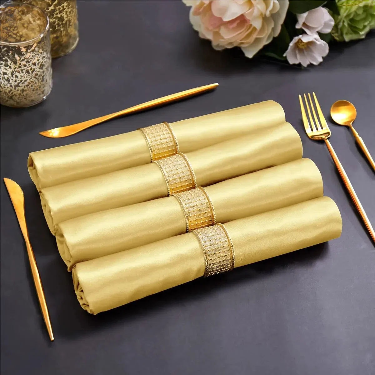Napoles de Tela de algodón, Servilletas de Mesa, Paquete 60, 30x30 cm, satén Sedoso, cuadradas, Multicolor(60pcs Color2)