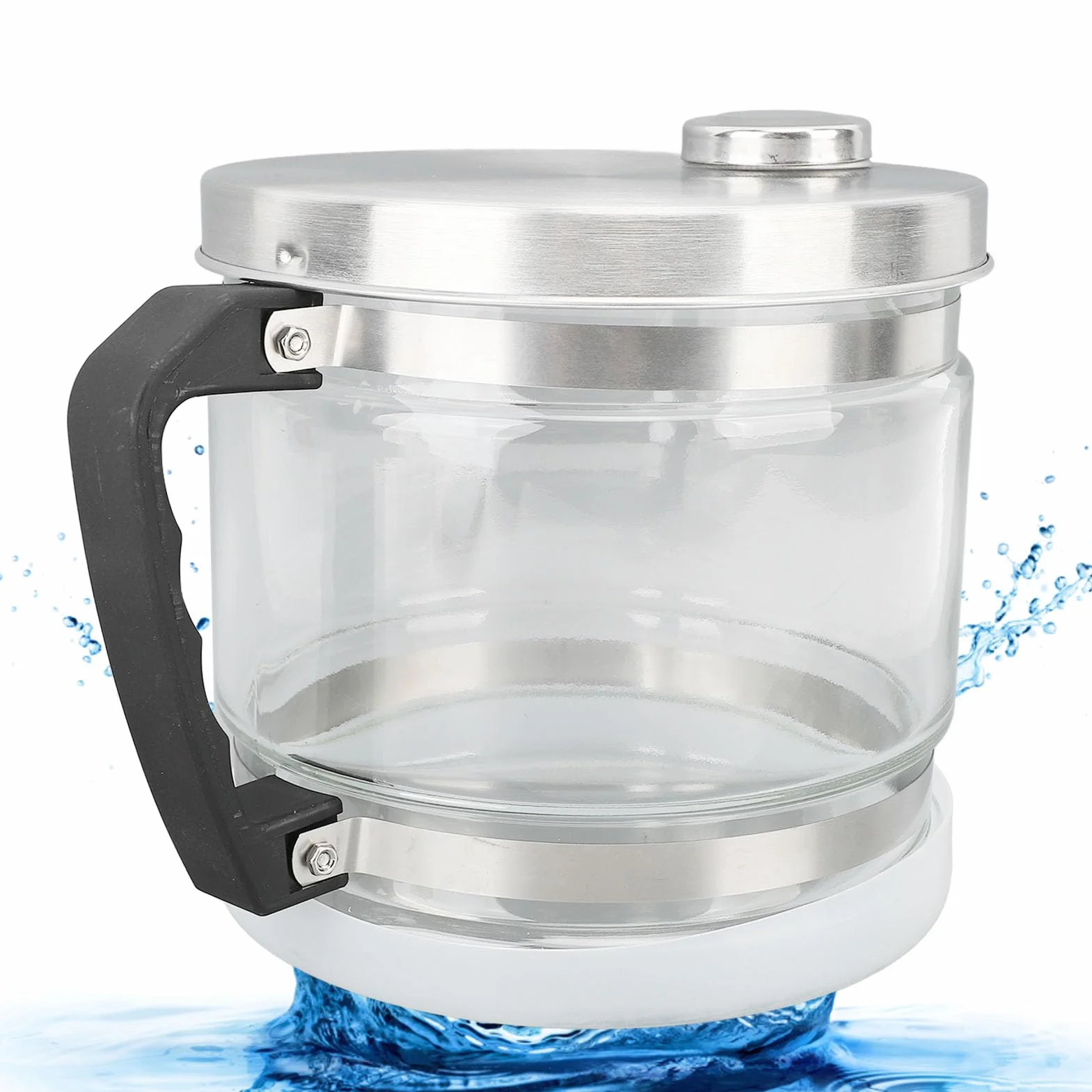 Jarra de Vidrio de Agua de 1 Galón/4L para Destilador, Botella de Recolección Destilada de Repuesto, Recipiente de Agua, Frasco de Vidrio para el Hogar, Belleza Dental, Encimera,