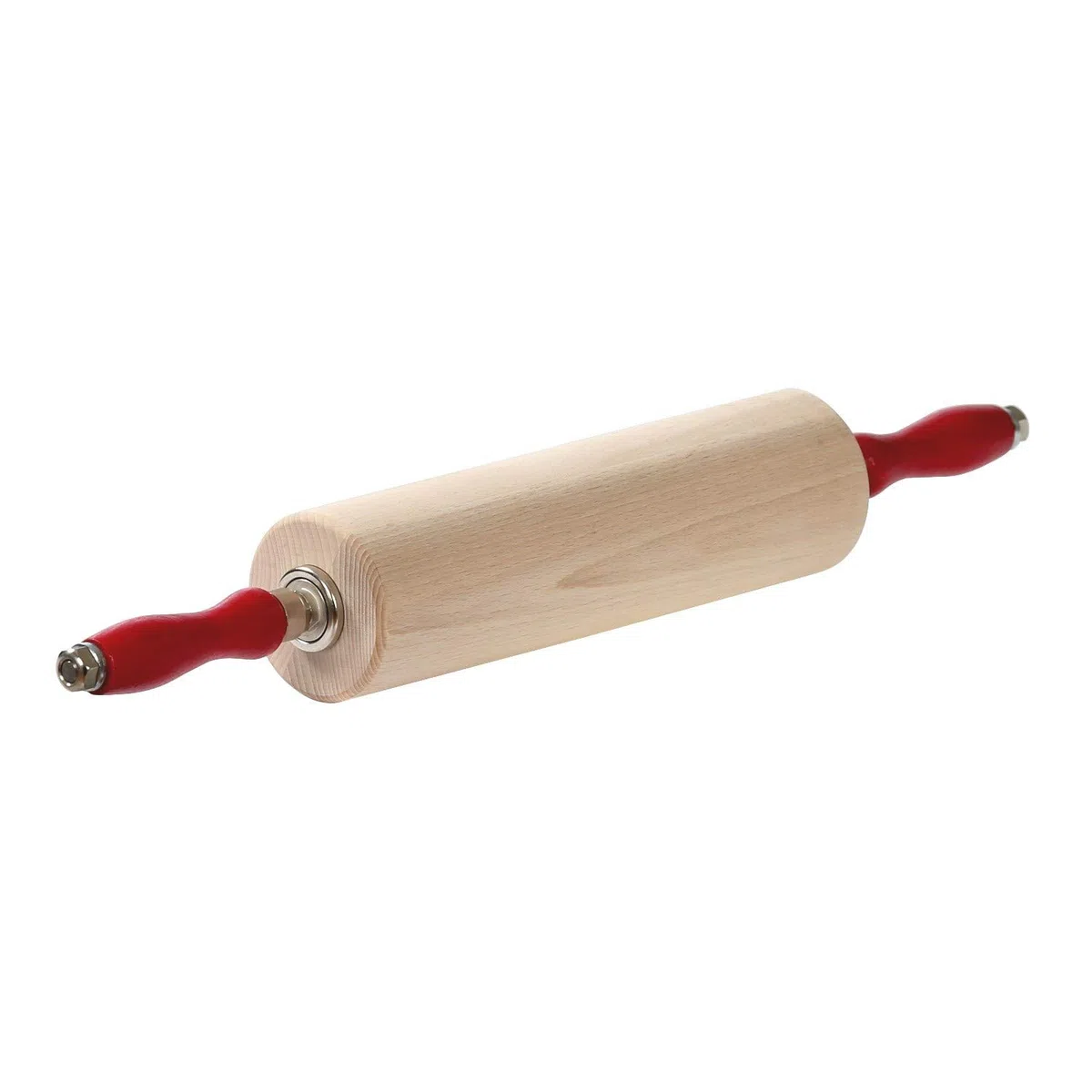 bütic Perfil de Rodillo Rodillo Rodillo de amasar de Madera de Haya Madera Acero Inoxidable Rodamiento de Bolas