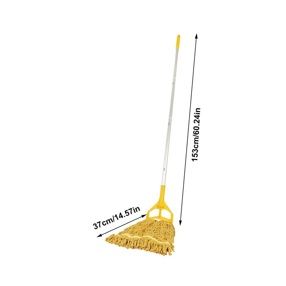 Fregona de Tiras Mango de Aluminio Desmontable Limpiador Reutilizable | Fregonas para limpieza de suelos para polvo madera parquet hogar baño cocina salón dormitorio y