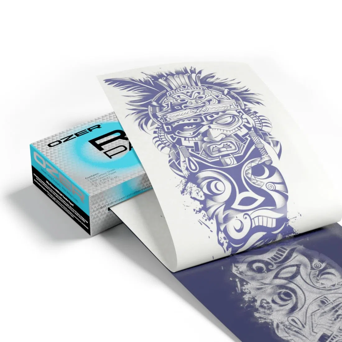 OZER Rollo de papel de transferencia de tatuajes, 3 m de largo, papel de transferencia para tatuajes para artistas del tatuaje