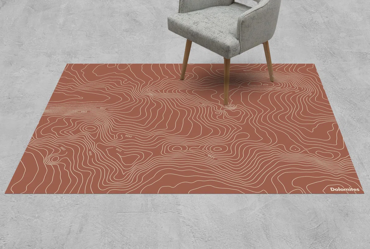 VINILIKO Design | Alfombra Vinílica Dolomites 70x100 cm - Antideslizante, Impermeable, Lavable - Varios Tamaños - Alfombra Vinilo Salón, Cocina