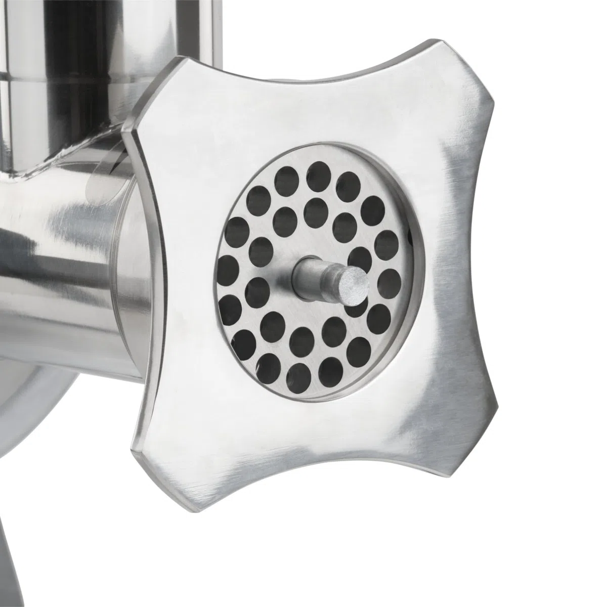 Mahlzeit picadora de carne de acero inoxidable eléctrica | plata | 650W - 150kg/h | Picadora de carne picadora con embutidor de embutidos cortador de carne