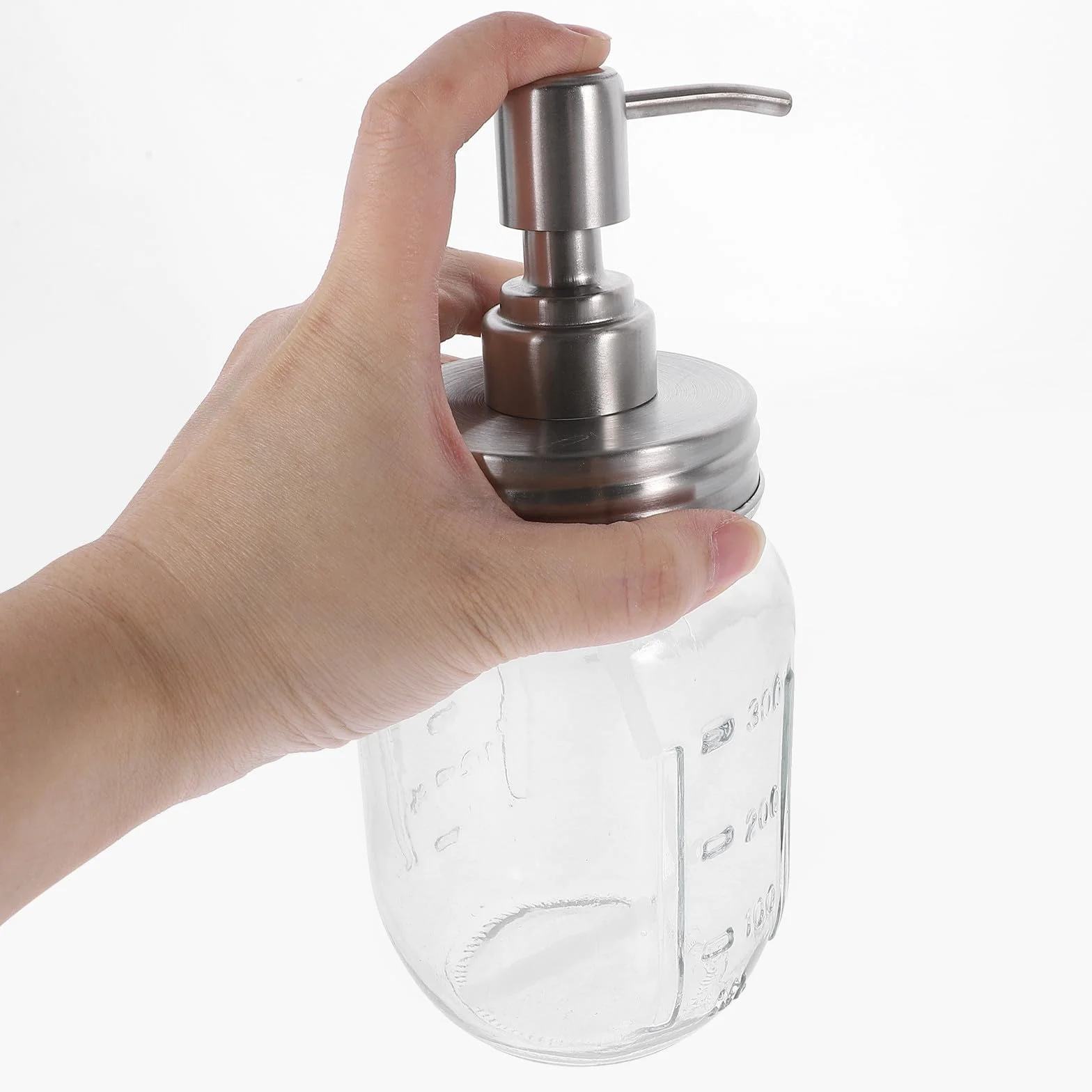 Juego de Accesorios para Baño Porta Cepillos Diseño Clásico y Funcional Dispensador de Jabón Espumoso Tarros de Vidrio para Organizar el Cuarto de Baño
