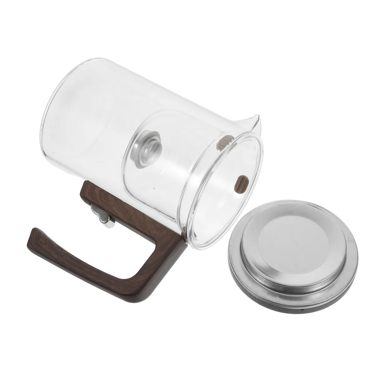 Mipcase Tetera de Vidrio con Infusor Extraíble Tetera para Sueltas para Infusiones de Té Casa Flores