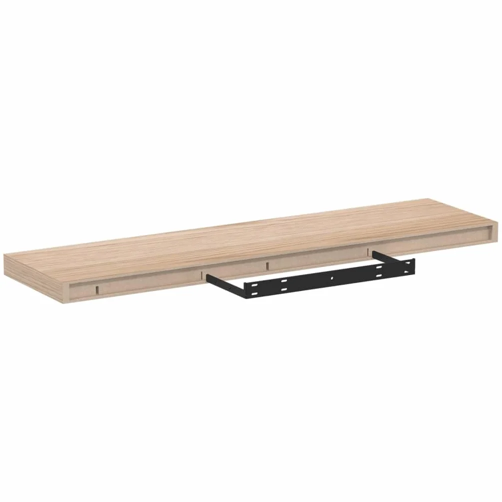 Estantería flotante de 90 x 23,5 x 4 cm, chapa de roble, aspecto de madera maciza, soporte de pared invisible, estantería moderna para libros, baño, cocina, salón, dormitorio, decoración
