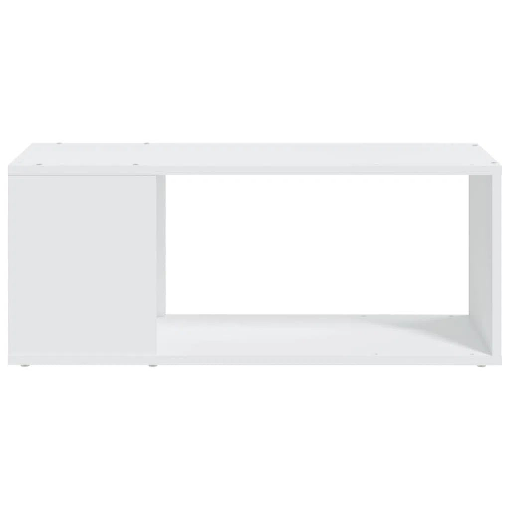 vidaXL Mueble para TV Soporte Mobiliario Aparador Armario Estante Salón Sala de Estar Dormitorio Decoración de Madera Contrachapada Blanco 80x24x32 cm