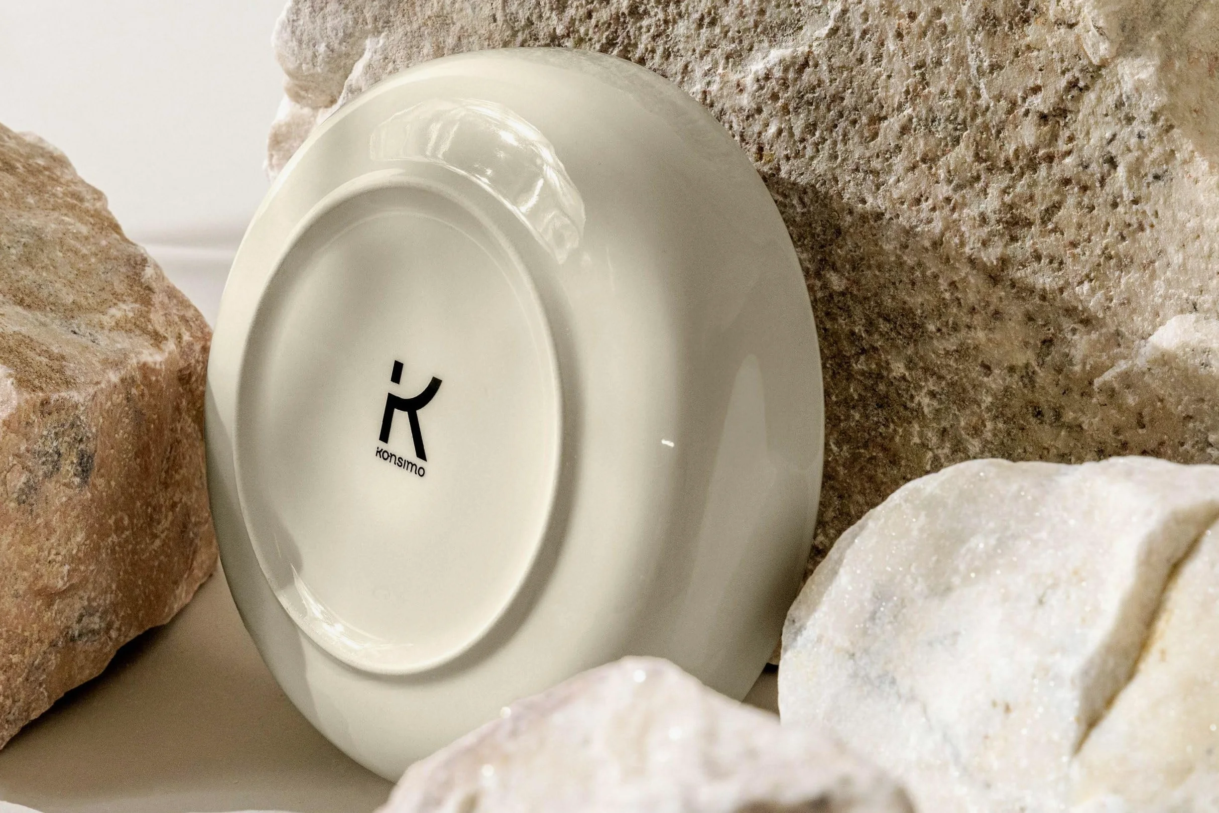konsimo. VICTO Set 6 Platos Hondos - Platos Vajilla - Set Plato Hondo para 6 Personas - Apto para Microondas y Lavavajillas - Platos Hondos Sopa Modernas - 18,5 cm - Beige