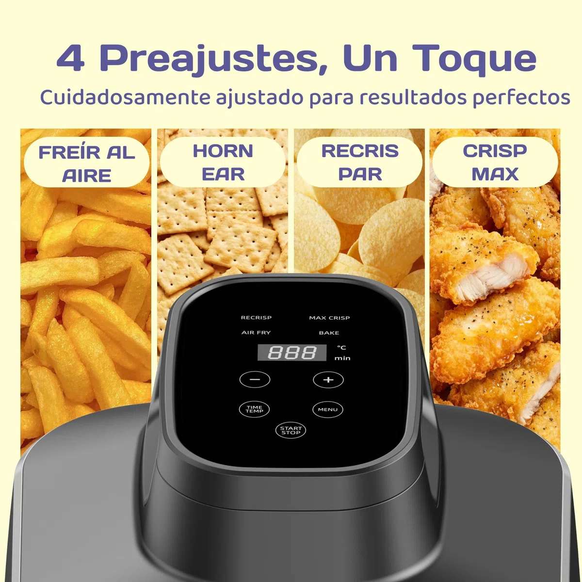 ADIVO Freidora de Aire Vidrio 4L/1.5L,1500W,Tazón de Vidrio Visual,Doble Capacidad,4 Modos, Sin Aceite ni Recubrimiento,Apta para Lavavajillas,Portátil para Camping/Oficina,Cocina Sana y Rápida