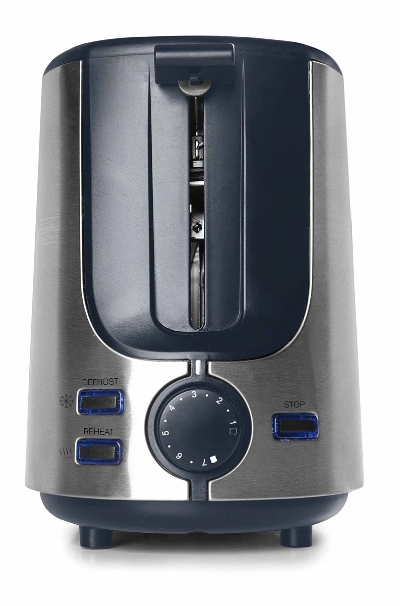 Lacor 69360 - Tostadora con Ranura Larga, 1000 W, Acero inoxidable | En acero inoxidable, para un uso práctico y profesional en cocina; ideal para cocina profesional y uso diario en casa