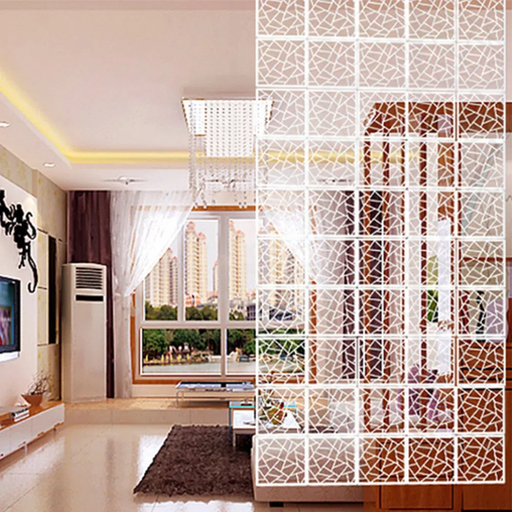 24 piezas de divisores de espacio colgantes, paneles de pantalla colgantes, paneles de pared para decoración de hogar, hotel, bar (Patrón B)