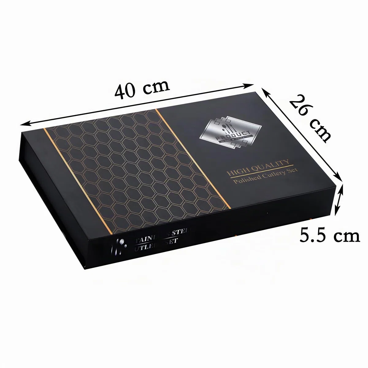 Vajilla grabada personalizada, caja de regalo de cubiertos de acero inoxidable de 24 piezas, regalo de cumpleaños, juego de vajilla para reunión familiar (plata)