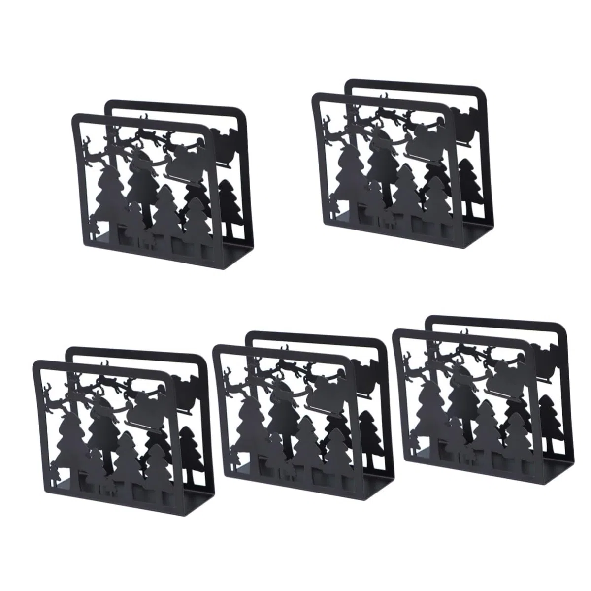 PRETYZOOM 5Pcs Servilletero Dispensador De Escritorio Servilletas De Cóctel Cesta De Toalla De Invitados Dispensador De Servilletas De Santa Decoración De Escritorio Toallero