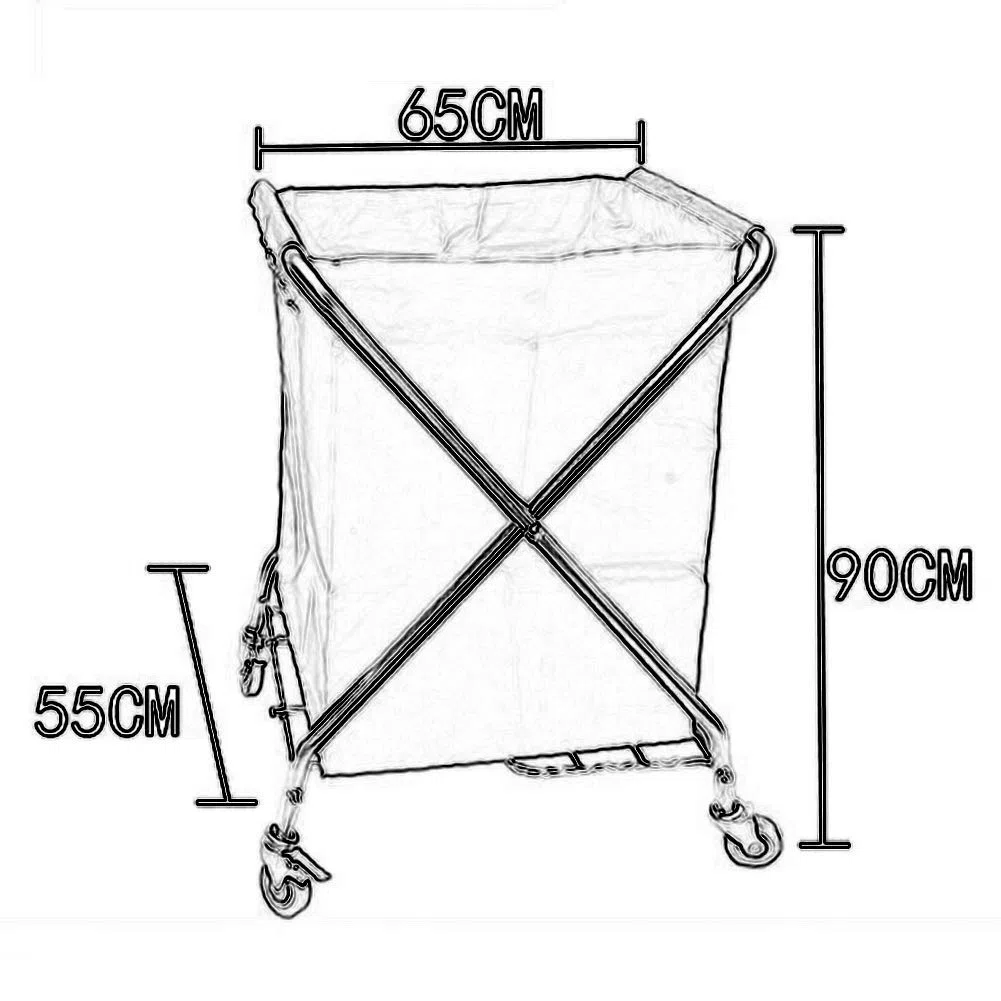 Carros de almacenamiento, carros móviles de cocina, carro clasificador de ropa plegable con rueda de freno universal, carro de recogida de hotel, carro con ruedas para servicio de habitaciones, c