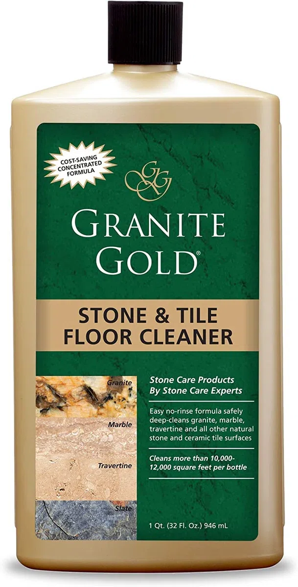 Granite Gold Stone and Tile Floor Cleaner GG0210, 32-Ounce Concentrated Formula