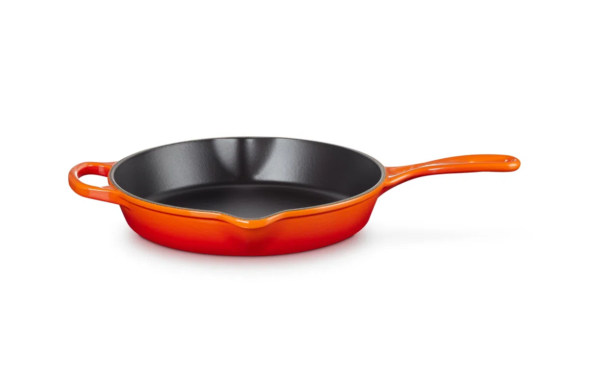 Le Creuset Sartén skillet alta de hierro fundido, 26 cm, 2 litros, Volcanico, 20187260900422
