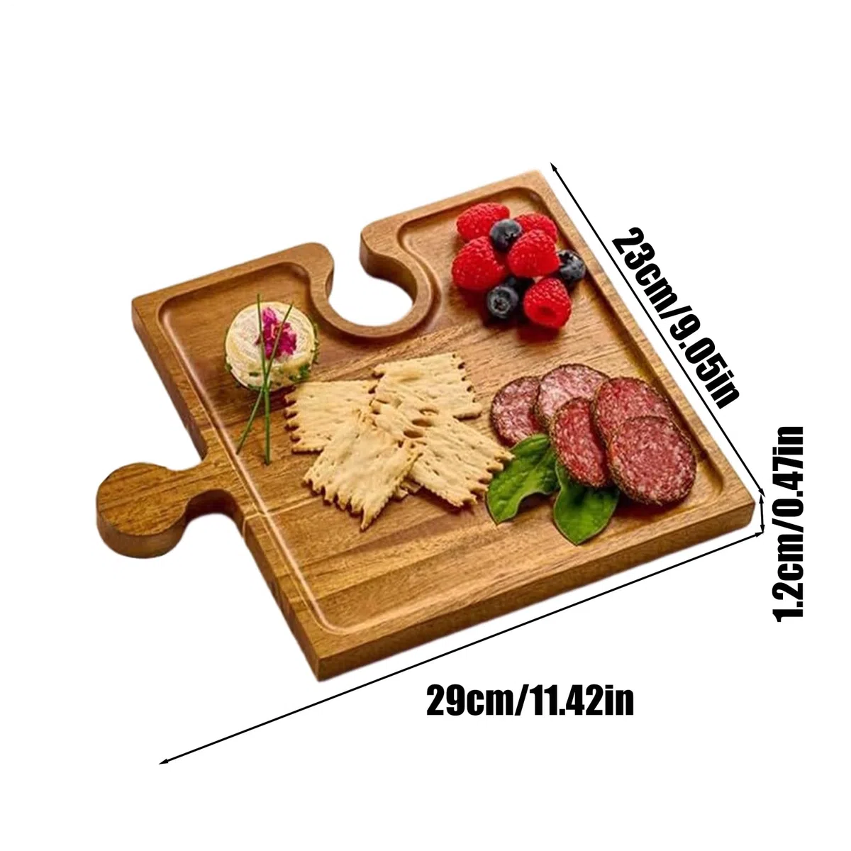 Bandejas De Servir para para Presentar con Asas | Tabla de Quesos y Embutidos con Asas para Comida Carne Fruta Snacks Postres Cocina Salon Mesa Buffet