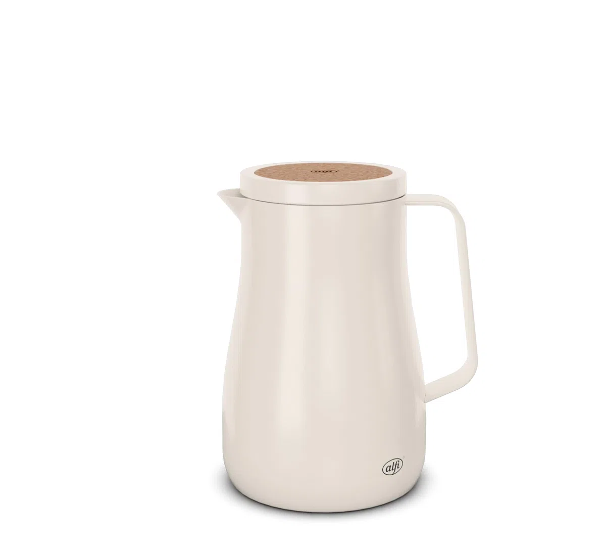 alfi STUDIO TEA - Jarra térmica (0,7 L, acero inoxidable, con doble pared, mantiene el calor durante 12 horas, frío durante 24 horas, cierre giratorio, apertura grande, termo, sin BPA)