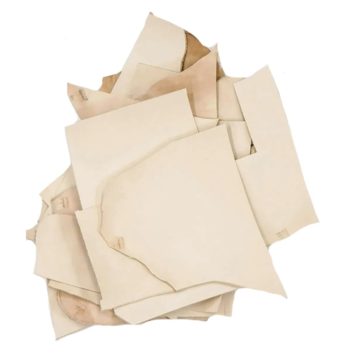 ELW - Restos de cuero curtido vegetal | Peso resistente de 2 a 6 onzas | Tamaño: 2 libras | Remanentes de cuero de vaca genuino de grano completo para bricolaje, manualidades, trabajo de cuero,