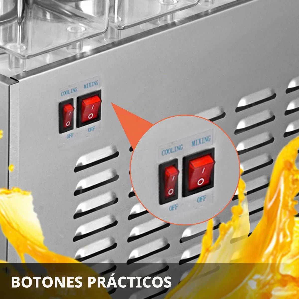 VEVOR Máquina de Dispensador de Bebida 36 L, Máquina de Bebidas Frío con Tanques 12 L * 3, Máquina de Dispensador de Jugo 270 W, Máquina de Bebidas Frías de Acero Inoxidable Temperatura 5-12℃
