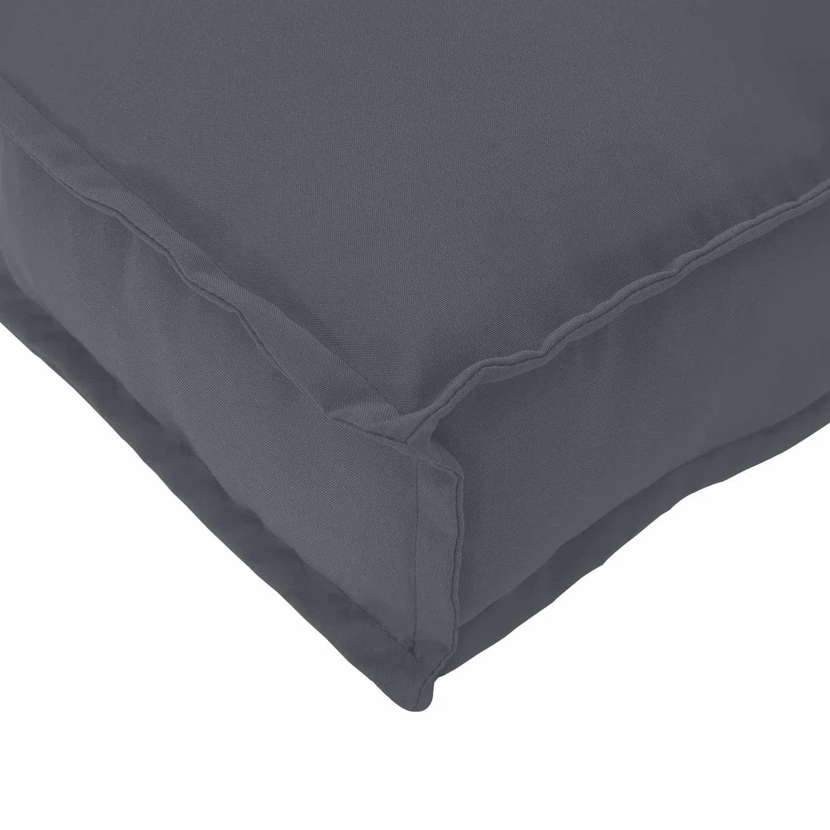 vidaXL Juego de Cojines para Palets 2 pcs Antracita 120 x 40 x 8 cm, Decoración para jardín y terraza, Conjunto de Cojines rectangulares, Textil Resistente al Agua, Accesorio Moderno