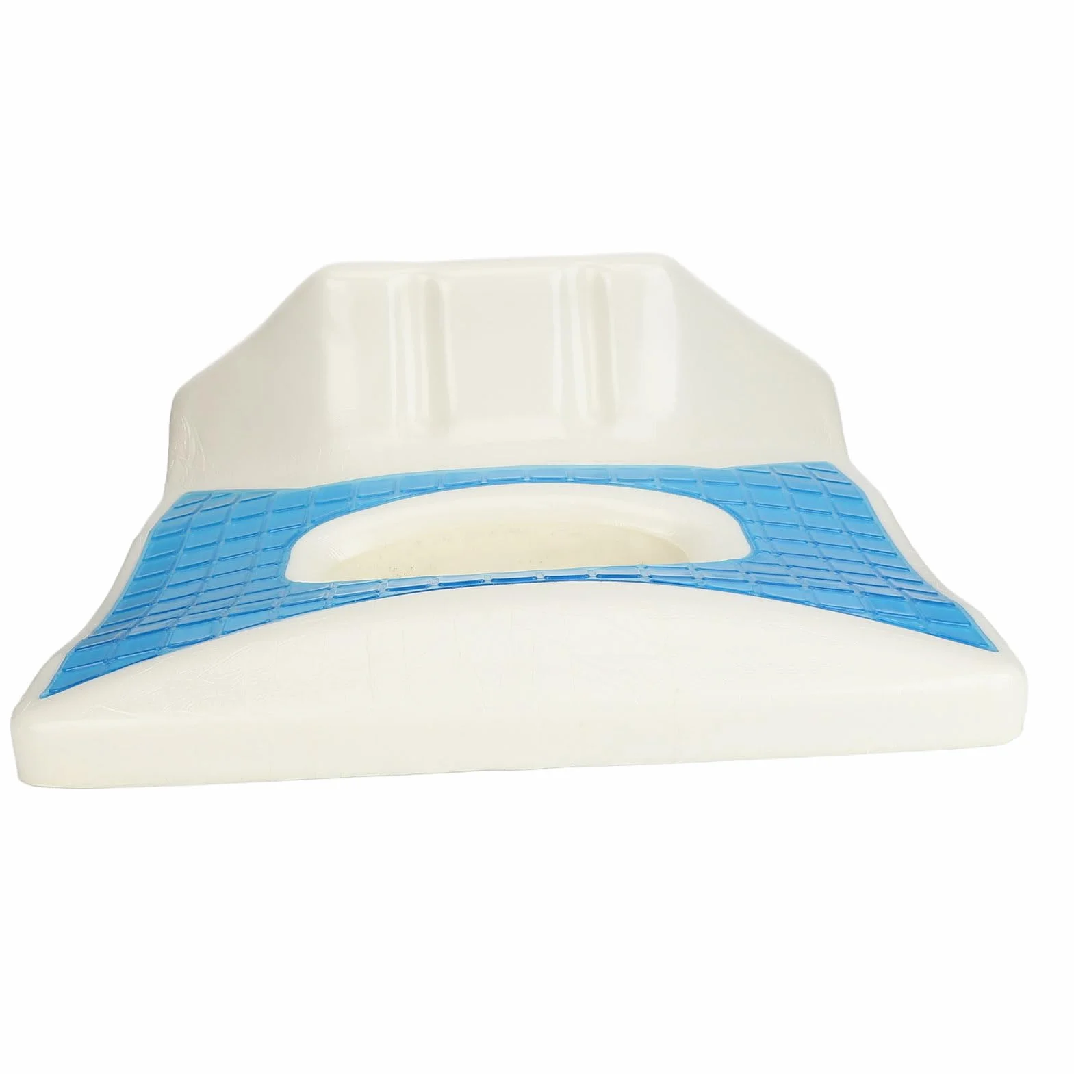 Cojín antiescaras, espuma viscoelástica con gel, alivio de presión, diseño hueco, funda lavable, postrado en cama, silla de ruedas, coxis, ciática, soporte